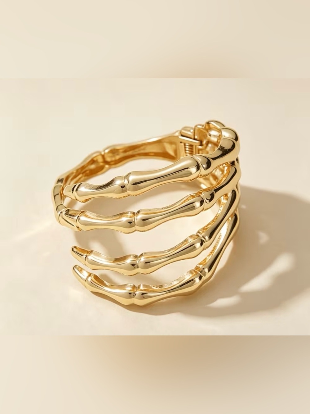 Gold-Tone Bamboo Cuff Bracelet - Women Jewelry